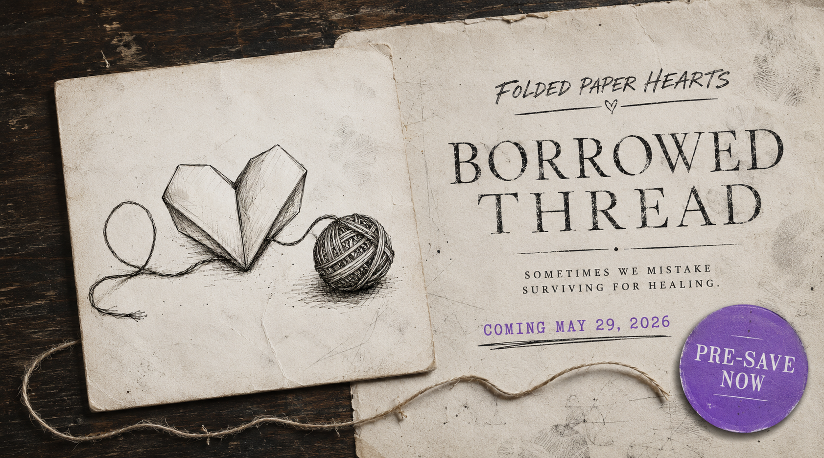 Borrowed Thread Is Out Now: A Song About Using Love Like Medicine